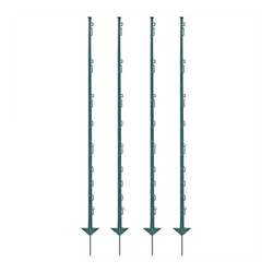 Plastový sloupek pro elektrický ohradník, délka 105 cm, 10 oček, zelený - kopie - kopie - kopie