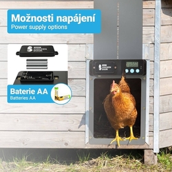 Automatická dvířka do kurníku, na adaptér 230 V - kopie - kopie