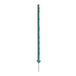Plastový sloupek pro elektrický ohradník, délka 105 cm, 10 oček, zelený - kopie