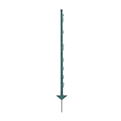 Plastový sloupek pro elektrický ohradník, délka 105 cm, 10 oček, zelený - kopie