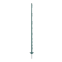 Plastový sloupek pro elektrický ohradník, délka 105 cm, 10 oček, zelený - kopie - kopie - kopie