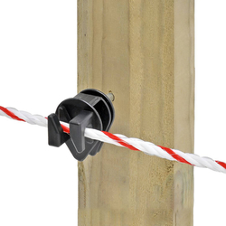 Kruhový izolátor s vrutem pro elektrický ohradník, vodiče do 12 mm - 100 ks - kopie