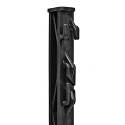 Plastový sloupek pro elektrický ohradník, délka 105 cm, 10 oček, zelený