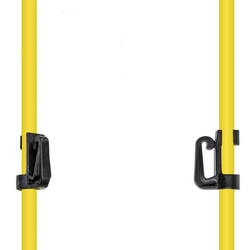 Sklolaminátová oválná tyčka pro elektrický ohradník 160 cm, nášlap a hrot, 3 izolátory - kopie - kopie - kopie - kopie - kopie