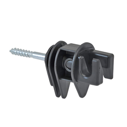 Kruhový izolátor s vrutem pro elektrický ohradník, vodiče do 12 mm - 100 ks - kopie