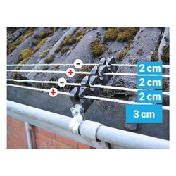 Set elektrického ohradníku proti škůdcům - kuna, vydra, lasička - síťový zdroj - lanko 100 m