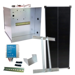 Basic sada solární ohradník - Kompletní bezpečnostní schránka + konzole a panel 100 W - kopie - kopie - kopie