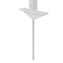 Plastový sloupek pro elektrický ohradník, délka 105 cm, 10 oček, zelený - kopie - kopie