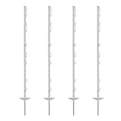 Plastový sloupek pro elektrický ohradník, délka 105 cm, 10 oček, zelený - kopie - kopie