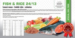BARDOG FISH & RICE - Lososí maso - hnědá rýže - zelenina 4 kg