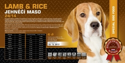 BARDOG LAMB & RICE 24/14 jehněčí maso s rýží 4 kg