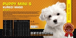 BARDOG PUPPY Mini 31/21 kuřecí maso pro malá plemena 4 kg