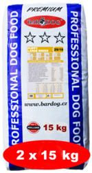 BARDOG PUPPY Large & Breed 29/19 kuřecí maso velká plemena 2 x 15 kg
