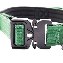 K9 taktický obojek pro psy s rukojetí, khaki, vel. S - XL - kopie