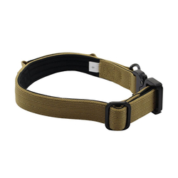 K9 taktický obojek pro psy s rukojetí, khaki, vel. S - XL