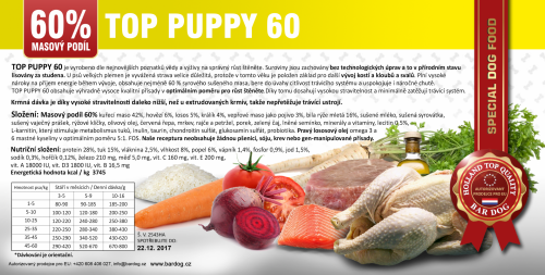 BARDOG Lisované krmivo Bardog Top Puppy 60 - 28/15 4 kg